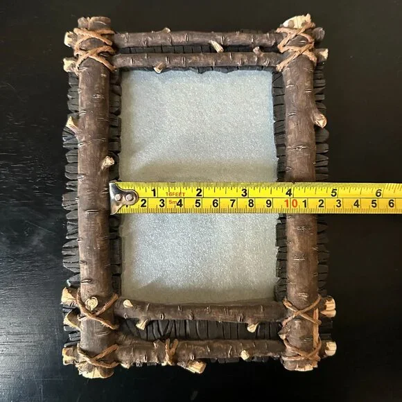 Vintage 90s “Wooden Stick” Tabletop Picture Frame for 4x6 Photo - Picture 13 of 13